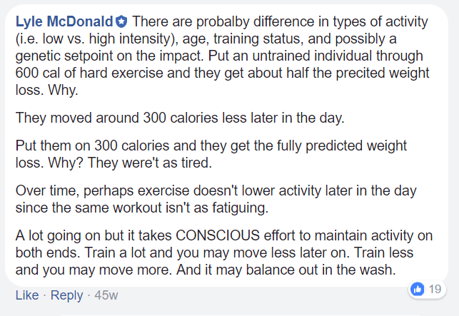 Lyle McDonald on Pontzer